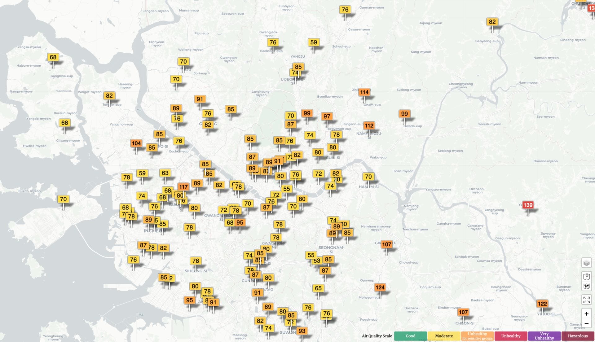 Air Pollution Seoul