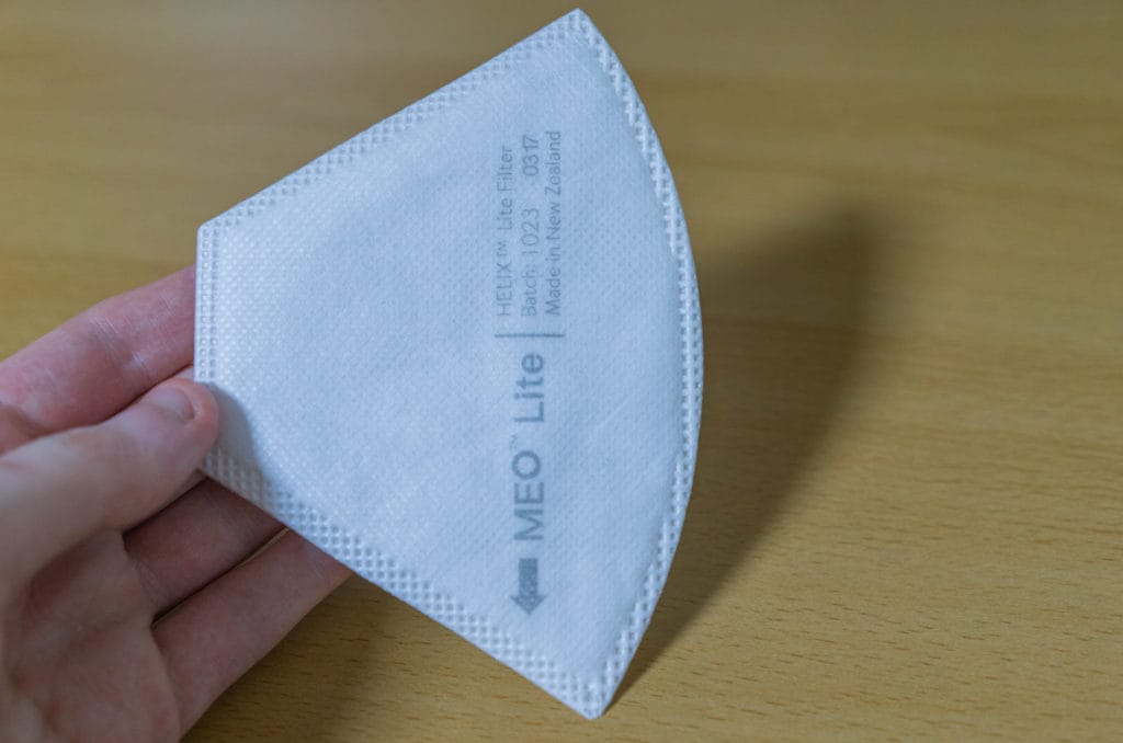 Meoair Mask Review. Wool Pollution Masks From New Zealand 4 MeoLite helix Filter