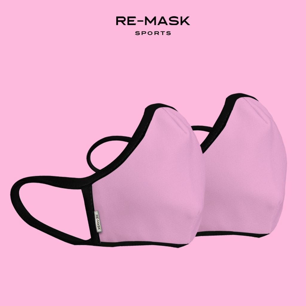 Re-Mask Sports. An Affordable Reusable Mask For Sports 6 Re Mask Two Pack Pink