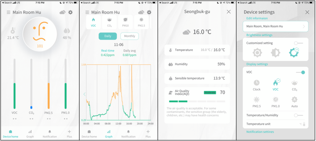 Huma-I Hi-300 Air Quality Monitor Review 2 Huma i Air Quality App
