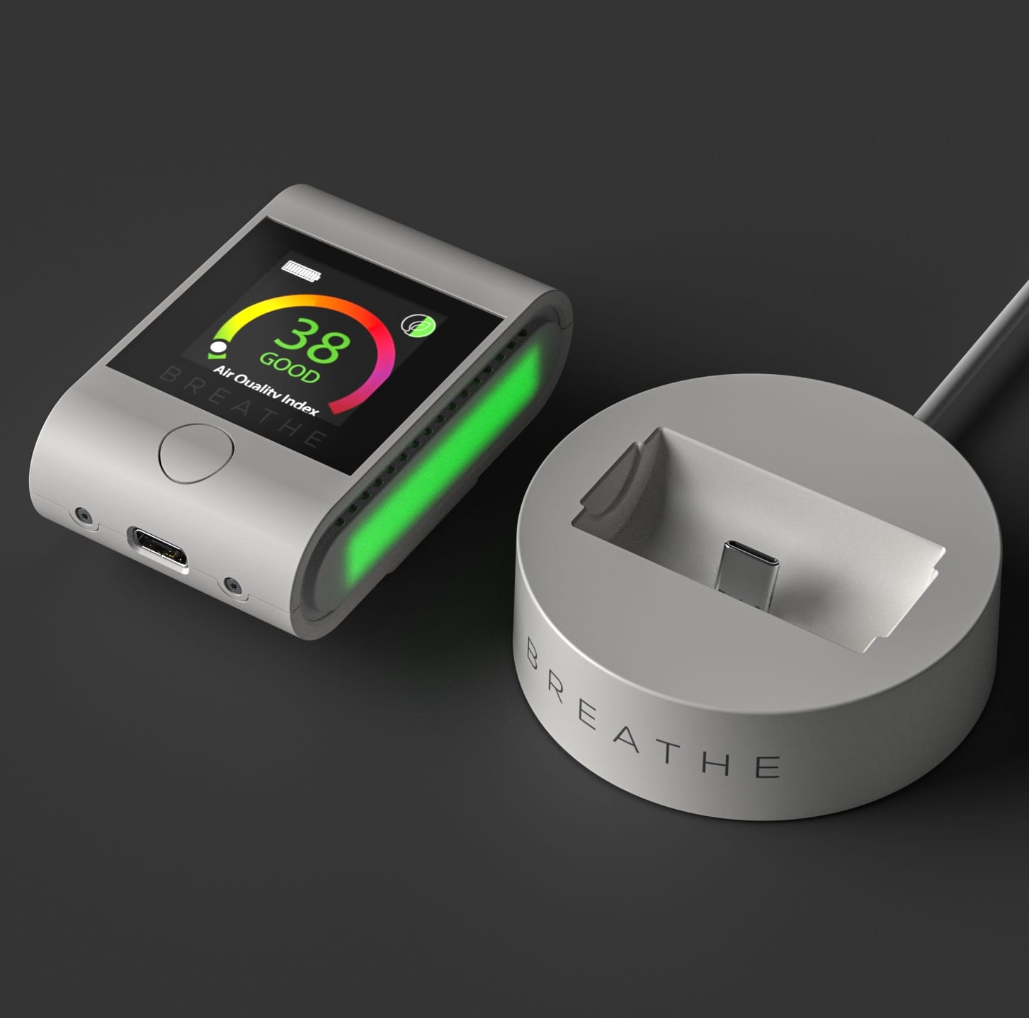 Breathe Smart 2 Portable Pm2.5 Monitor Review 5 Breathe Smart USB Dock