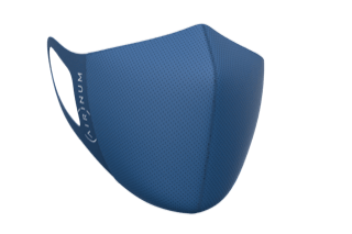 Airinum Lite Air Mask Review 6 Front view of the Airinum Lite Mask in blue