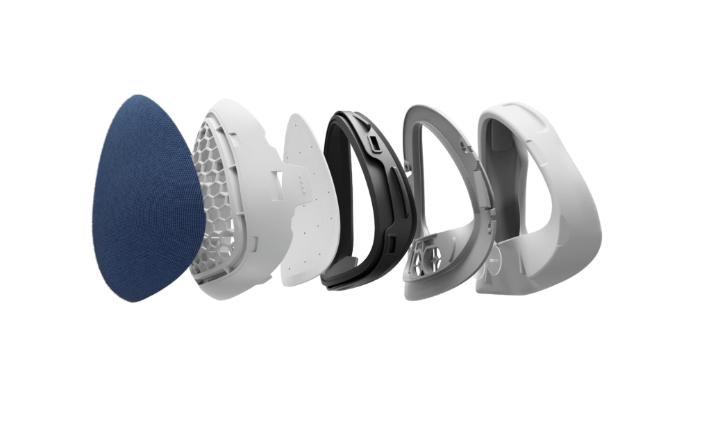 Image-Frame Airhead Mask Exploded View