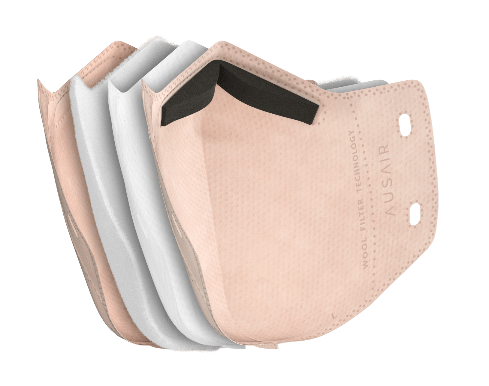 Ausair Airweave Merino Mask Review - The Best Daily Mask? 3 AirWeave Helix Filter Expanded View