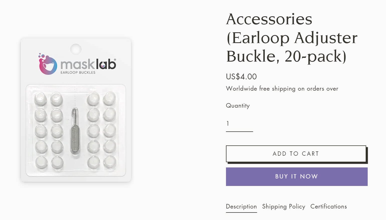 Masklab Earloop Adjuster