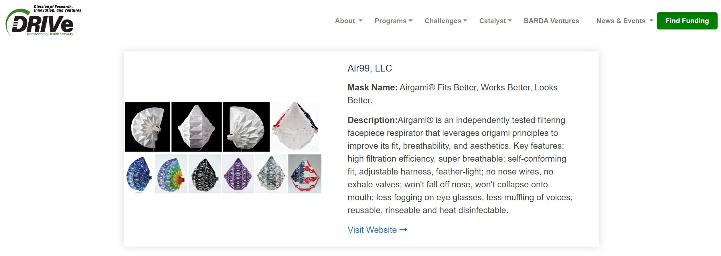 Airgami Mask Review - More Than Just Looks 16 Airgami BARDA Drive