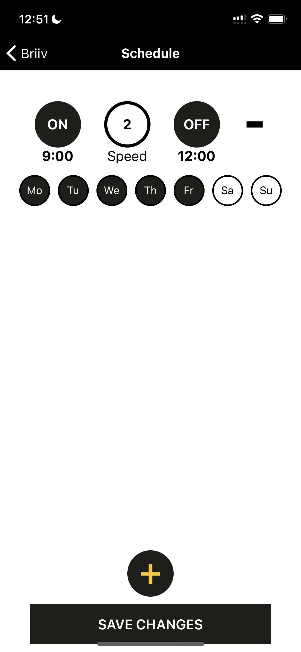 Briiv Schedule