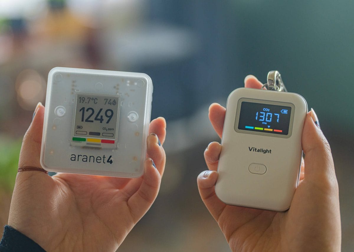 Aranet vs Vitalight CO2 Concentrations
