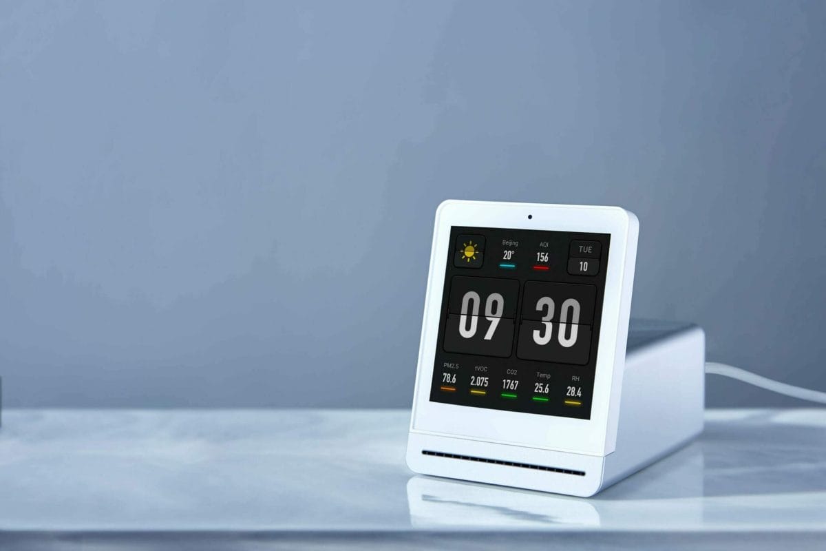 Air Quality Monitors - What You Need To Know + 4 Best Monitors 11 Qingping Air Quality Monitor on Table scaled