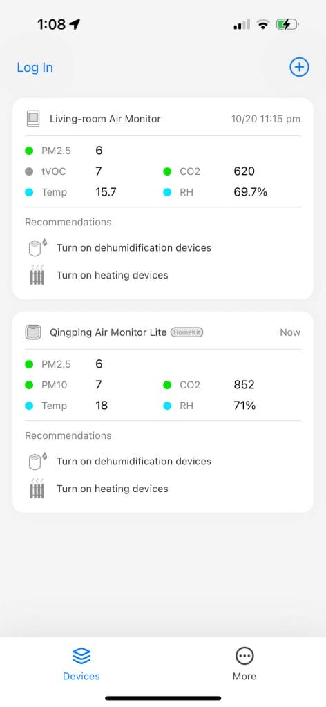 10+ Best Air Quality Monitors - What You Need To Know 10 Qingping App Homescreen