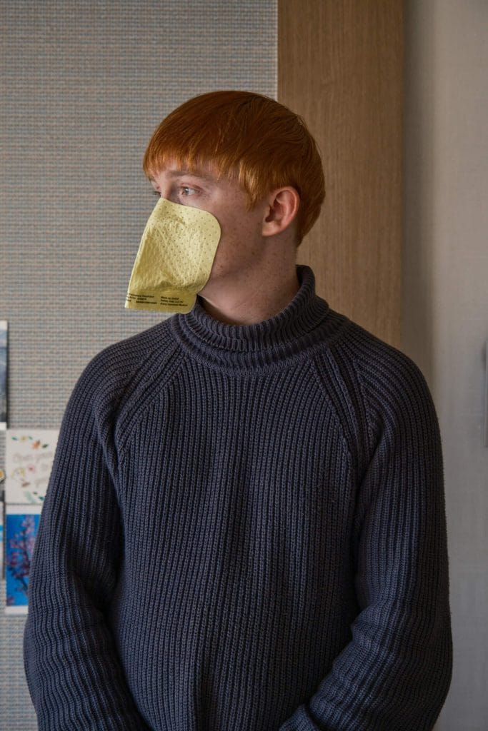 Strapless N95 (Readimask) Review - The Most Innovative N95 Respirator? 2 Strapless N95 Mask ReadiMask Side View