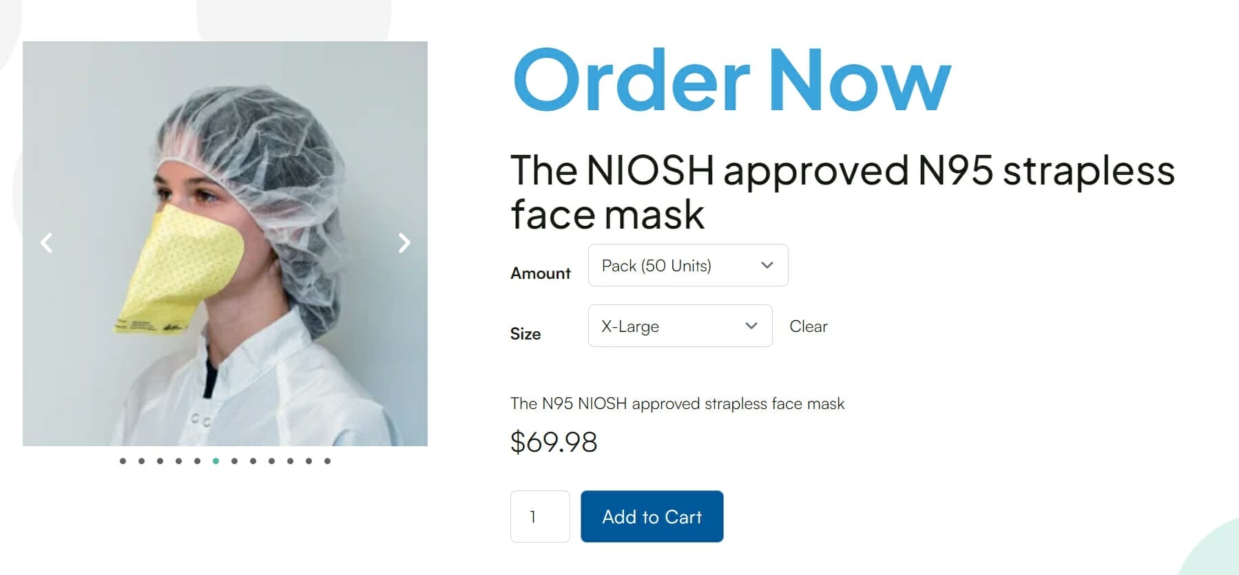 Strapless N95 Pricing