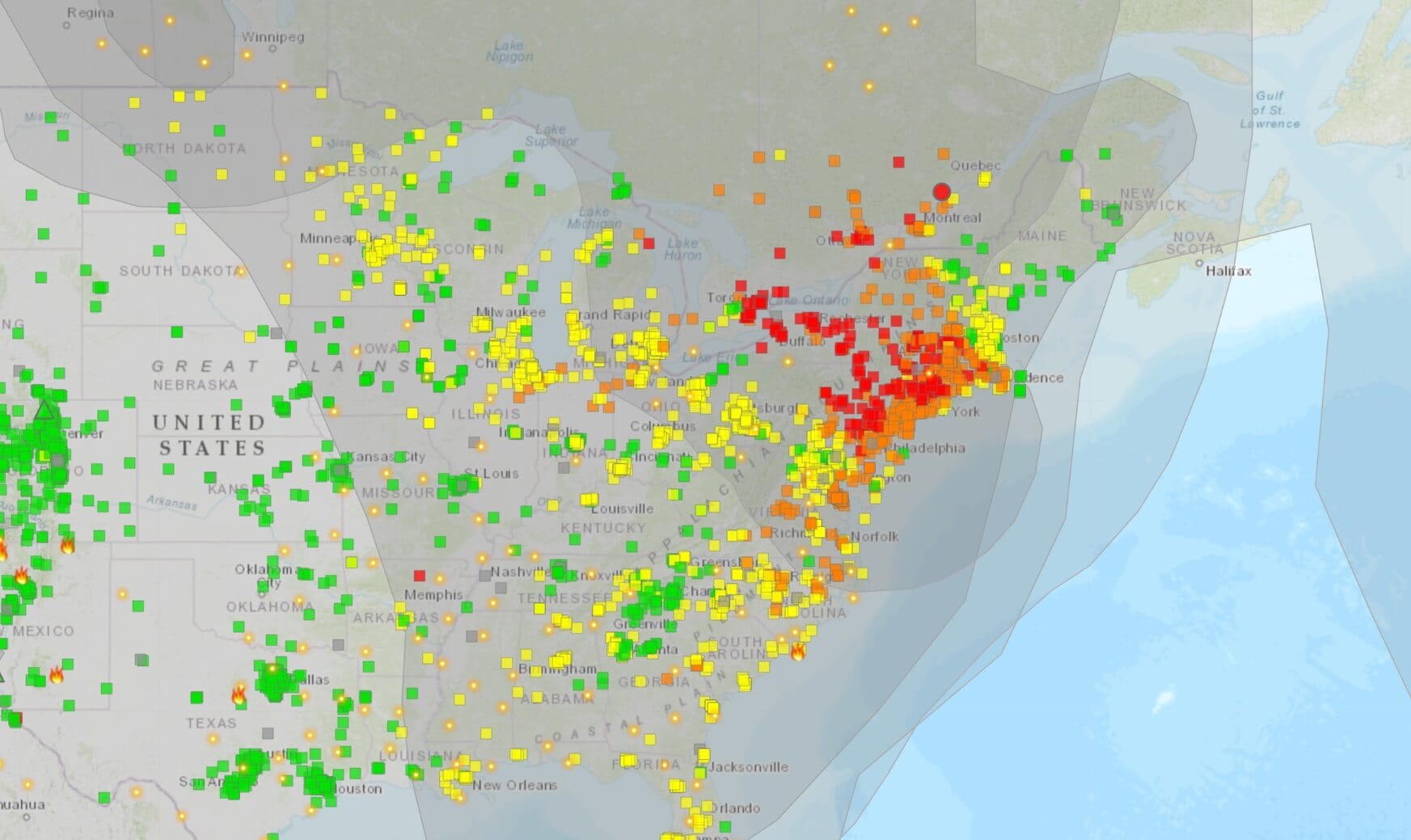 Wildfire Smoke Map