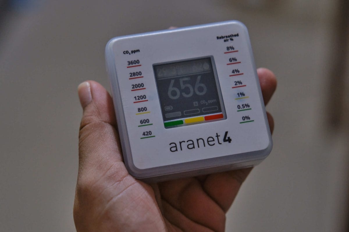 capteur intelligent de CO2 température humidité ARANET4 pour la maison