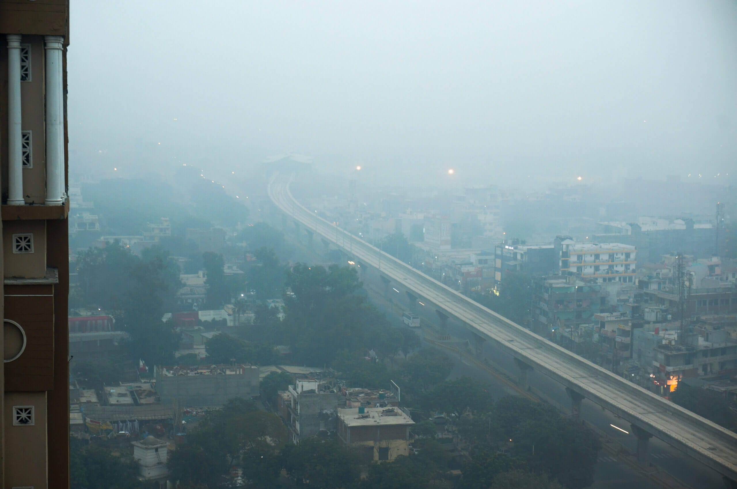 Air Pollution over Highway in India