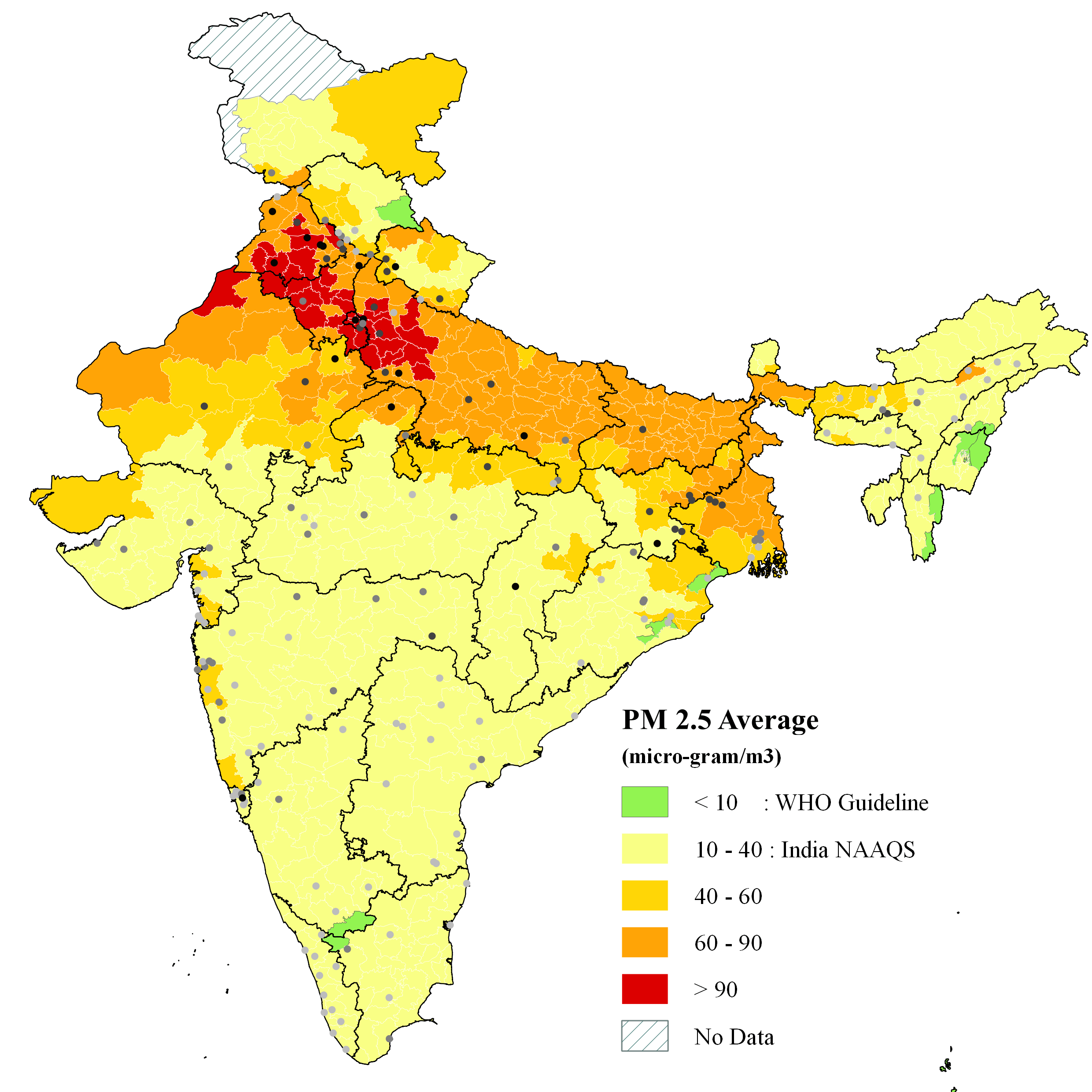 Air Pollution In India: A Deep Dive Into Causes, Effects, And Solutions 14 India Air Pollution Map
