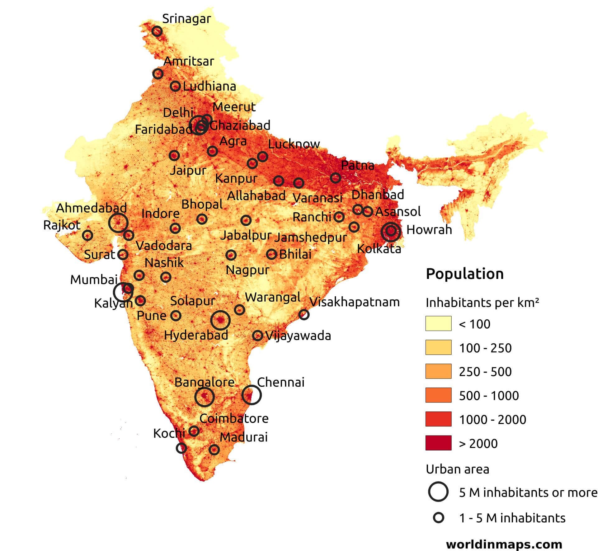 India Population Map