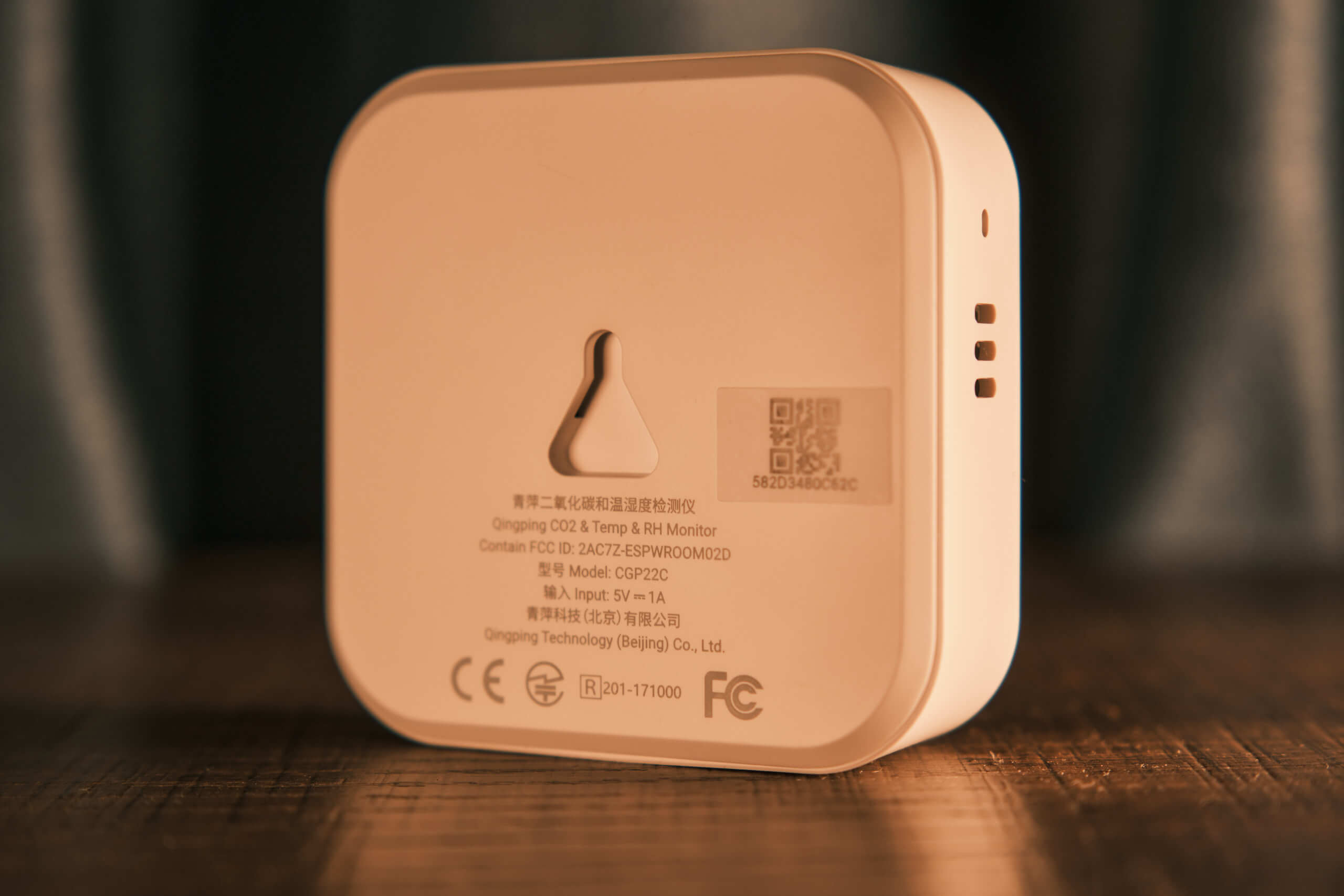 SmartAir CO2 Monitor Back