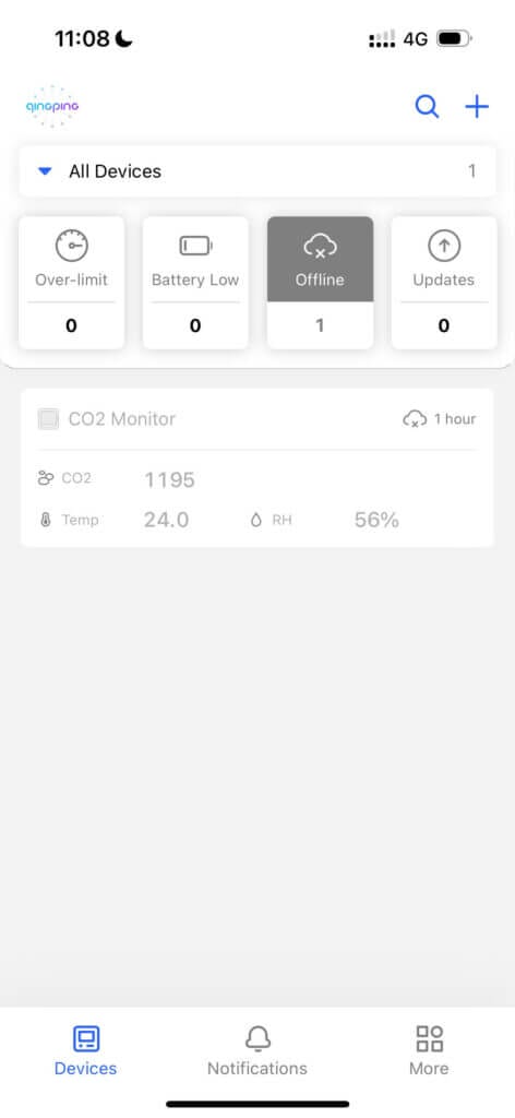 SmartAir Co2 Monitor App