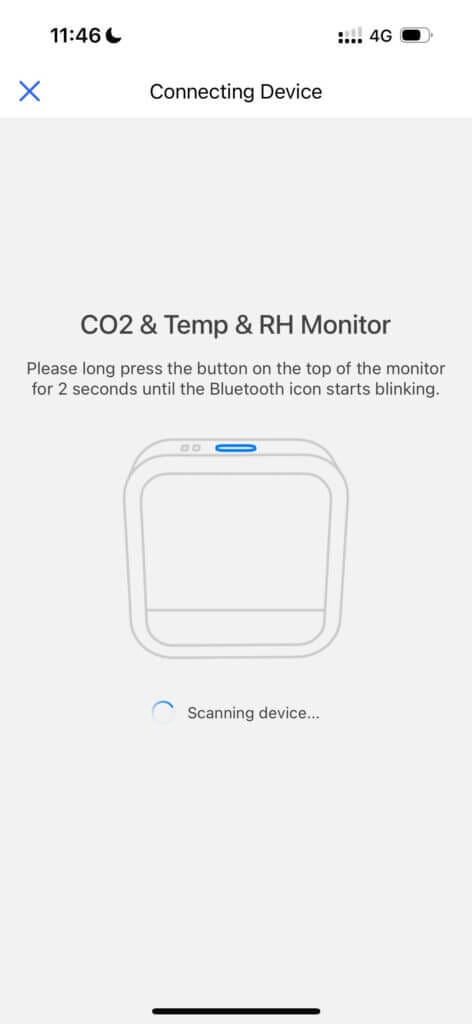 SmartAir Co2 Monitor Connecting 1