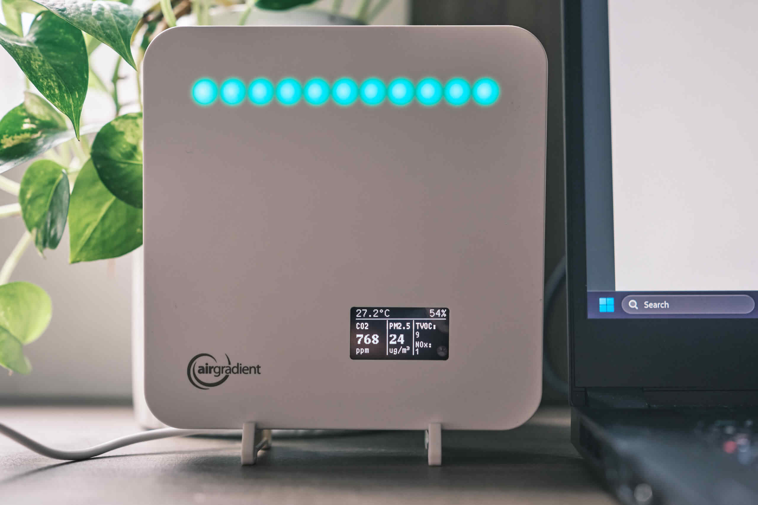 Airgradient One Review - An Open-Source, Affordable Air Quality Monitor 15 AirGradient ONE on Desk