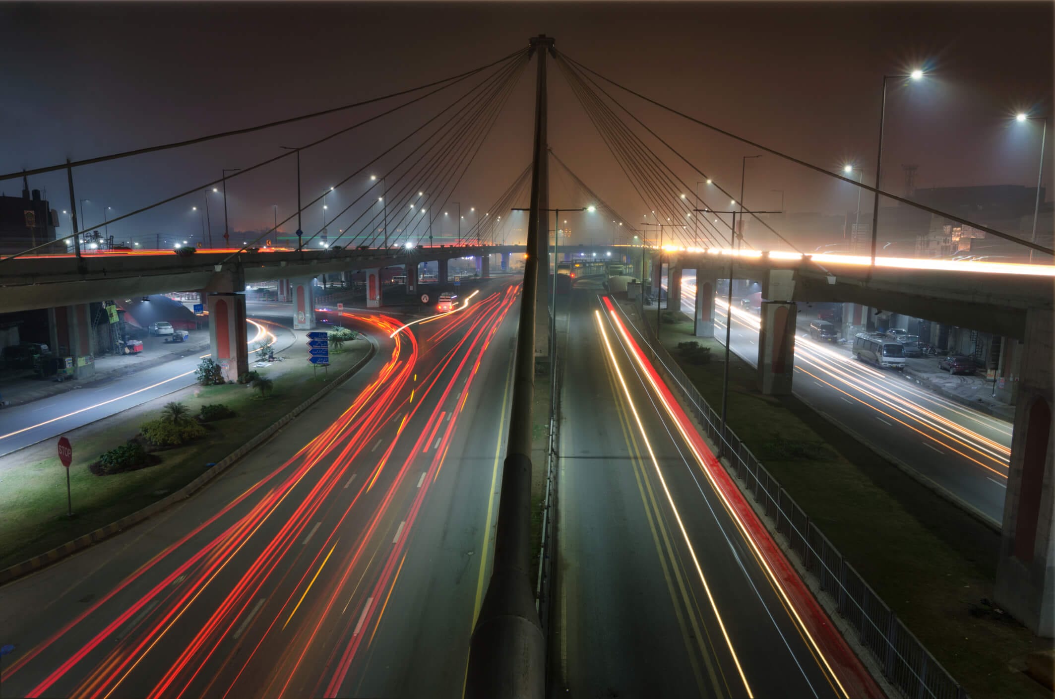 Lahore Pollution at night