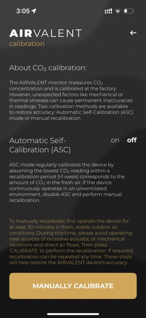 AirValent Calibration 1