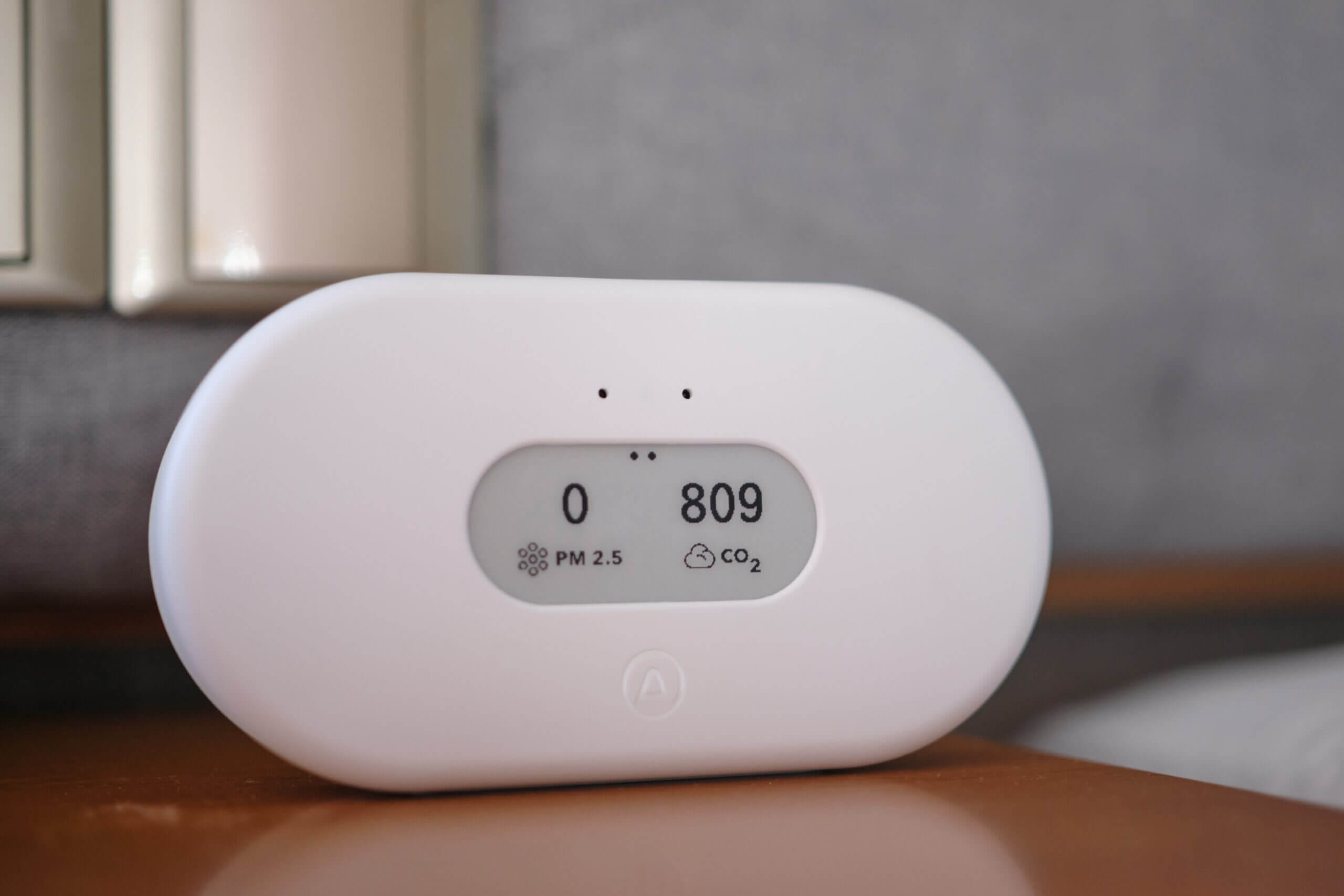 Airthings View Plus Bedside Table
