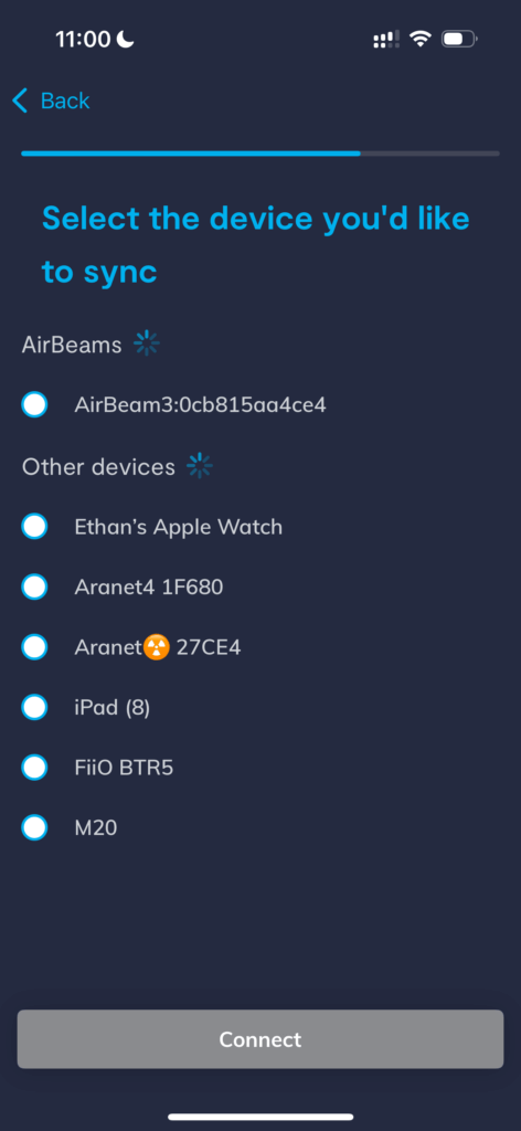 AirBeam 3 Sync Device