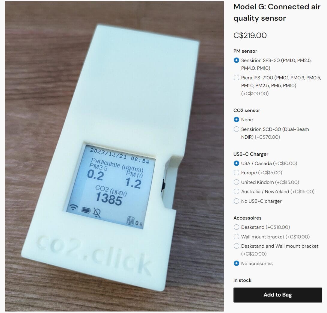 Co2 Click Model G Price