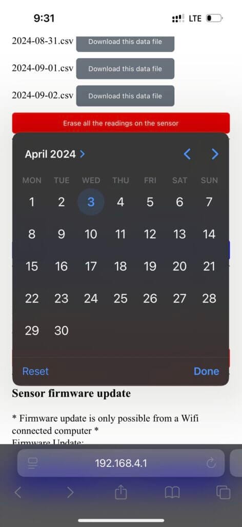 Model F Date Selection 1