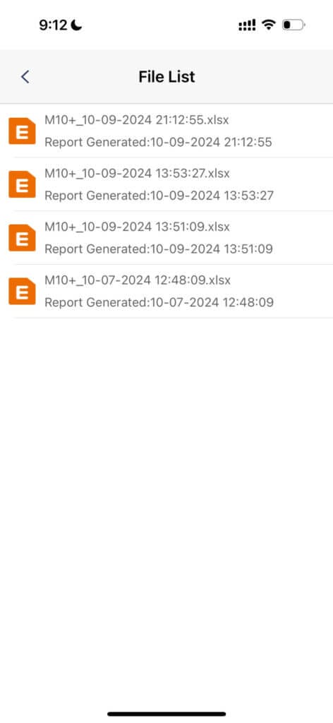 Temtop App Data Export