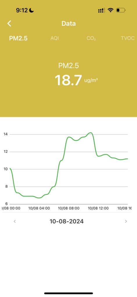 Temtop App Device History