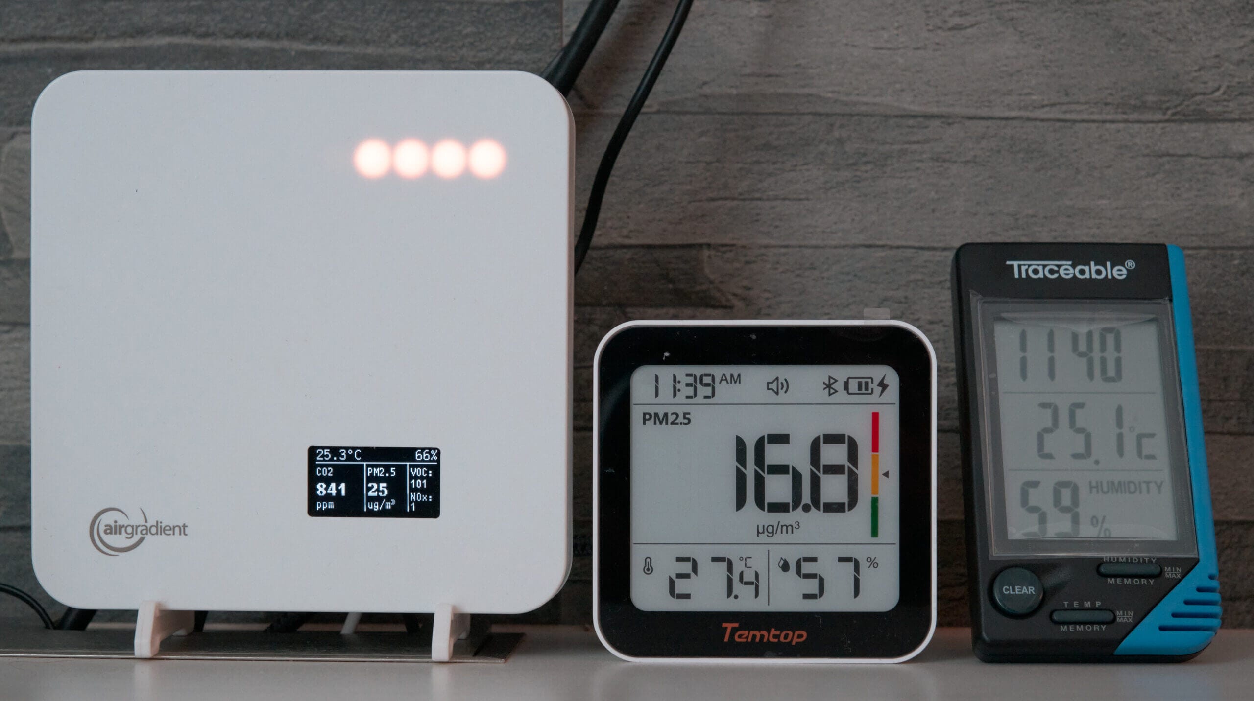 Temtop M10 Accuracy Comparison
