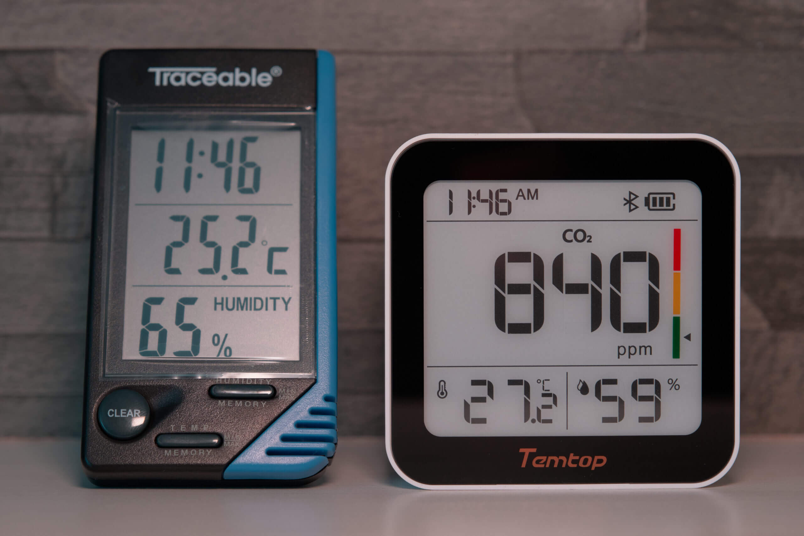 Temtop M10 Temperature and RH