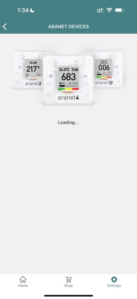 Aranet Home Device Pairing 1