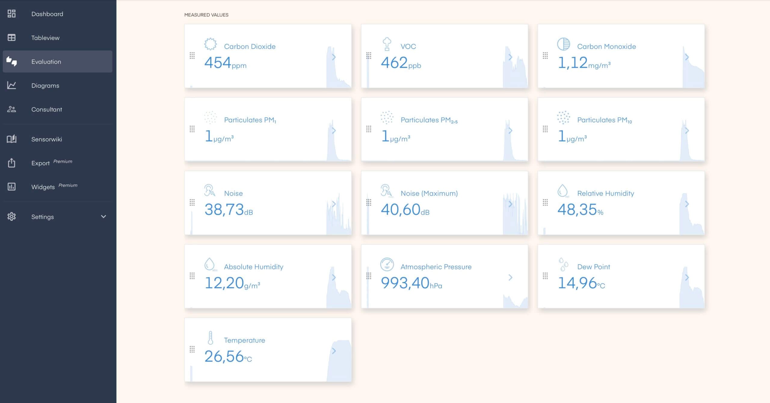 Air Q Web Dashboard