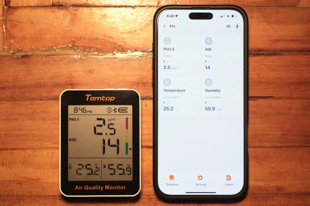 Temtop S1 Connectivity
