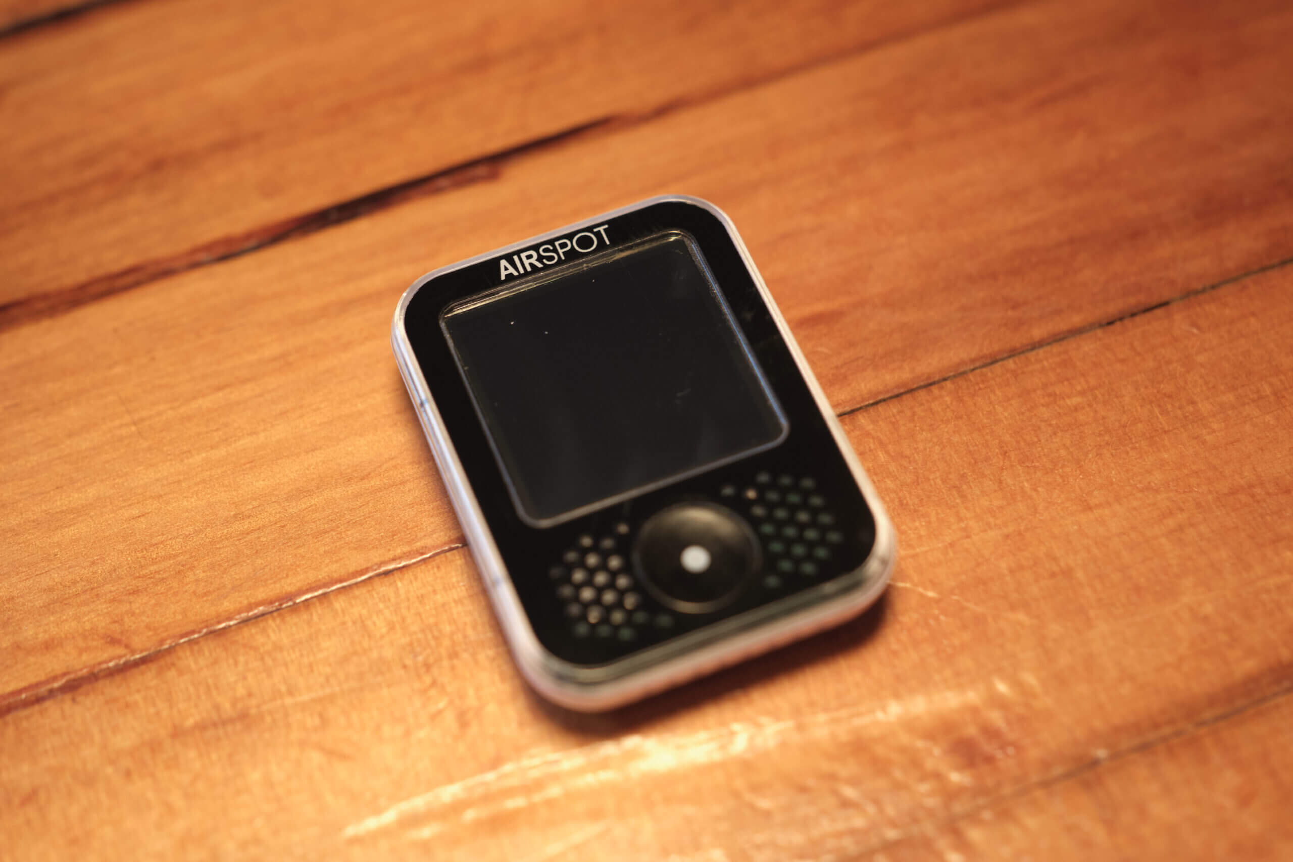 Airspot Review - A Tiny Carbon Dioxide Monitor That Can Be Worn As A Watch! 14 AirSpot Health CO2 Monitor on Table