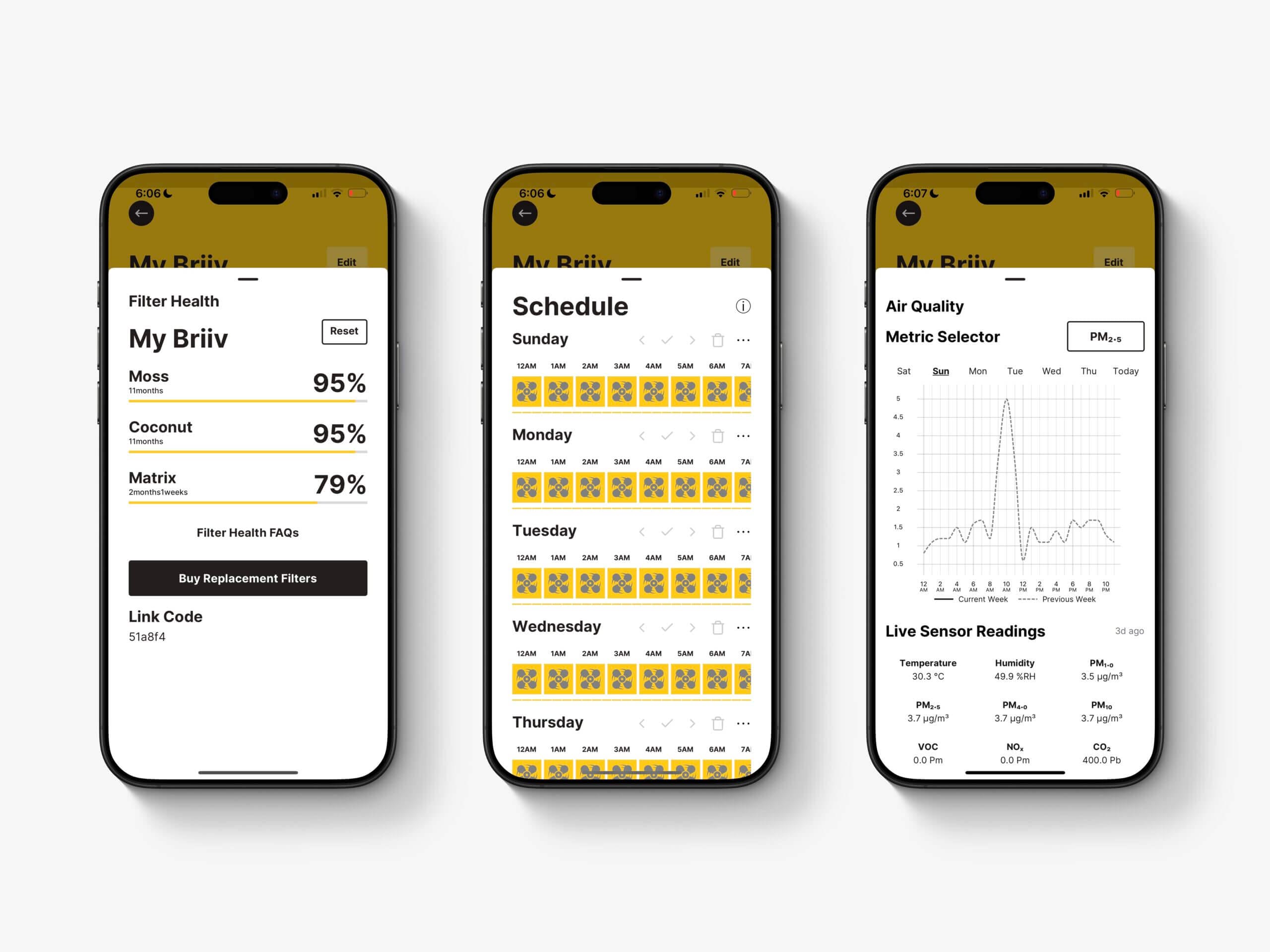Briiv Application Settings
