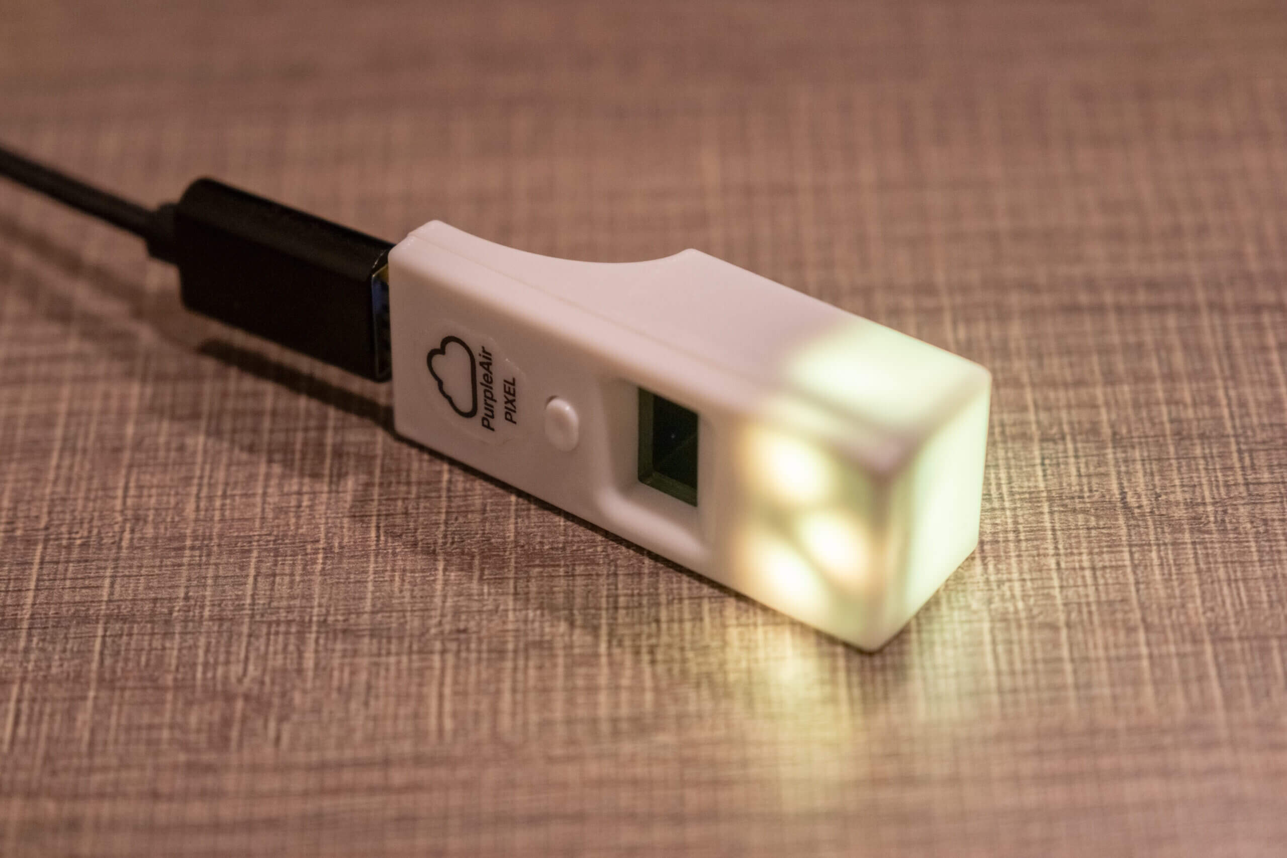 Purpleair pixel with adapter