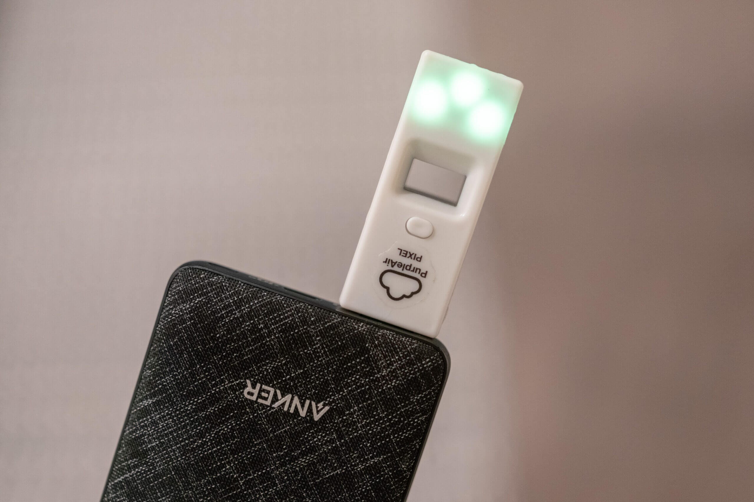 Purpleair pixel with battery