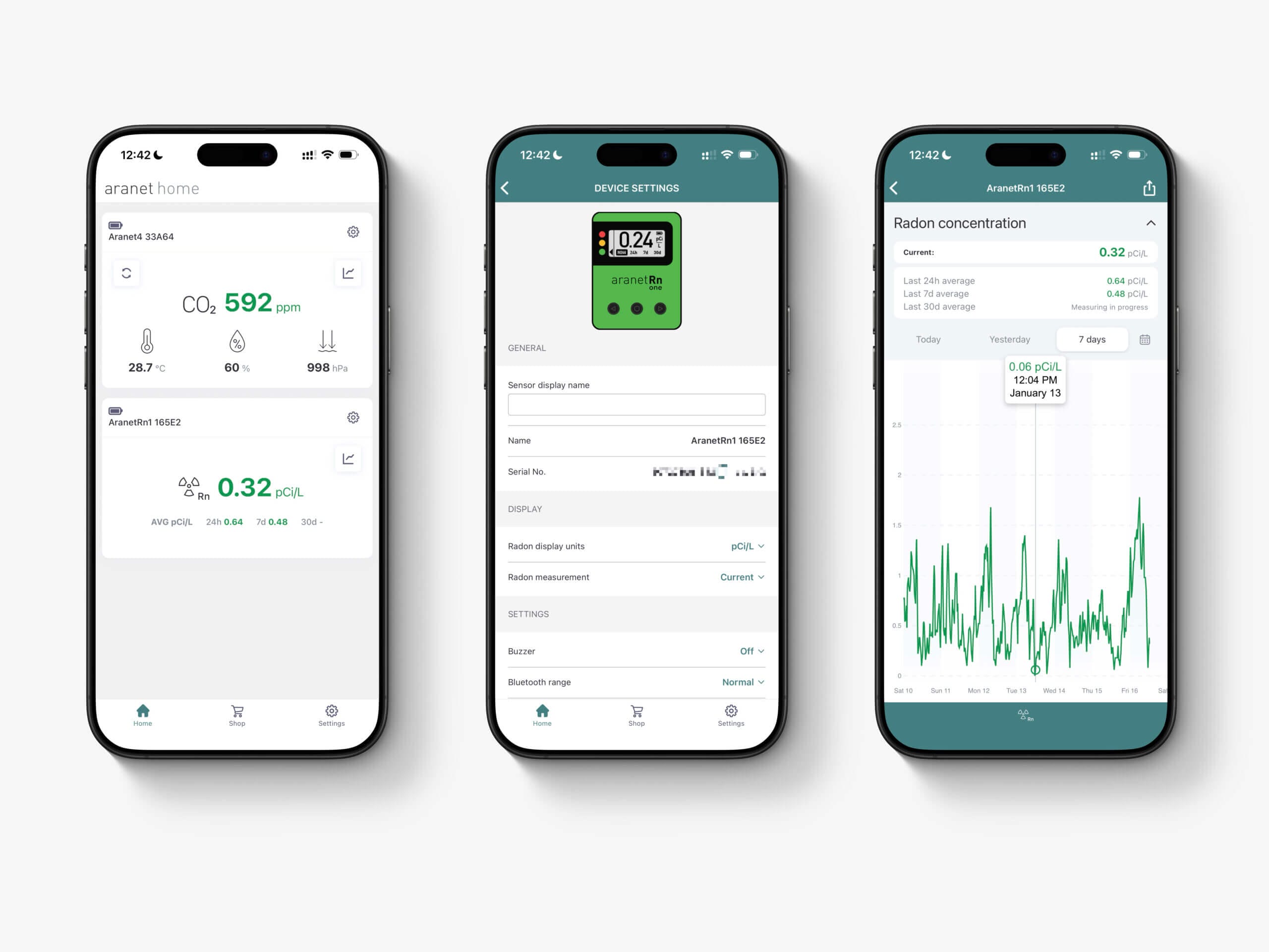 Aranet Radon One - A Cheaper Radon Plus? 5 Aranet App