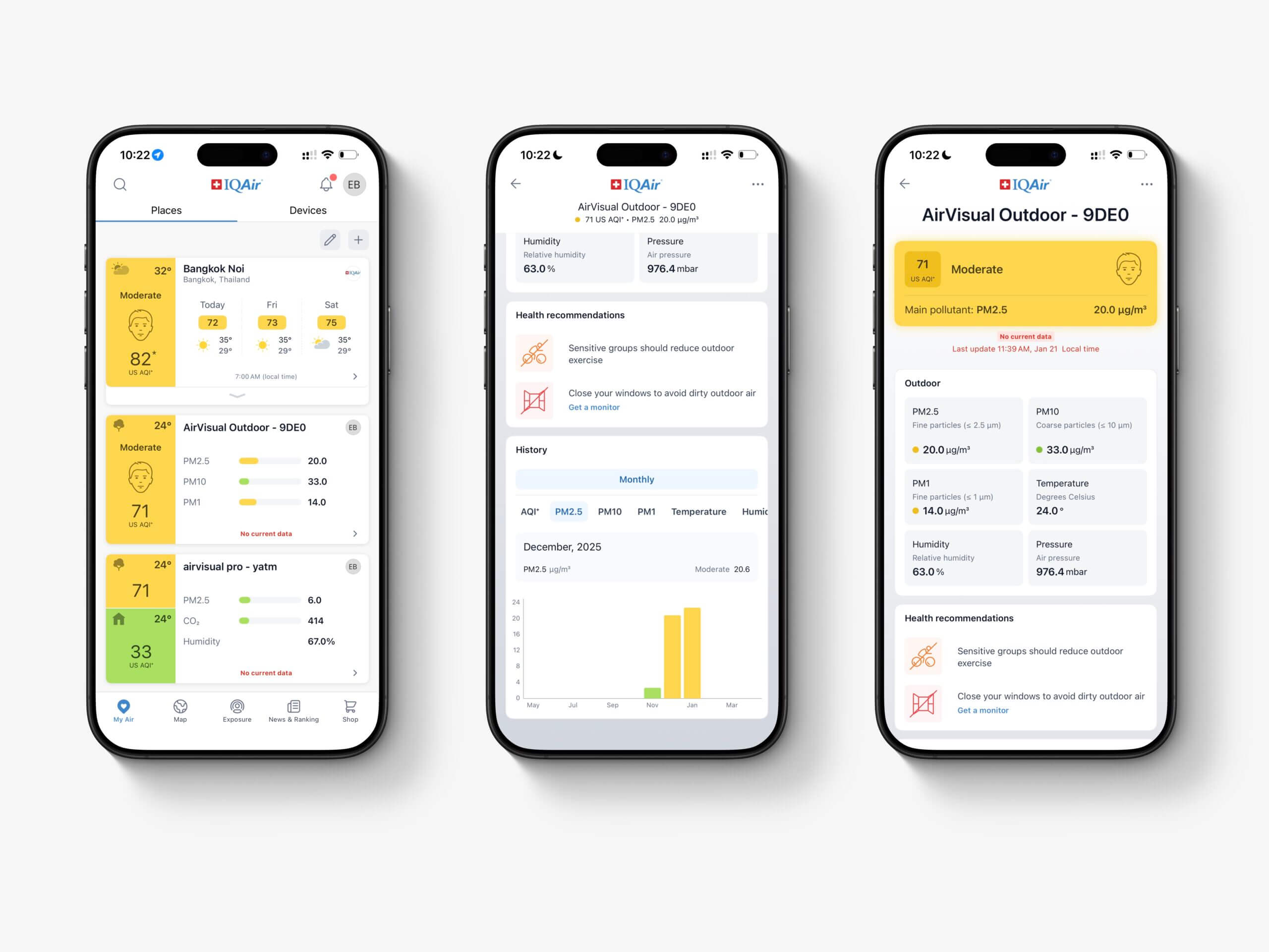 IQAir AirVisual Application
